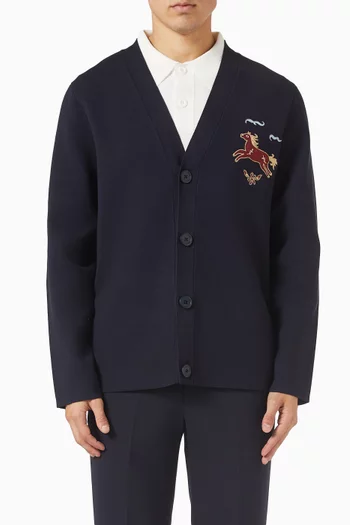 Horse Cardigan in Viscose-blend