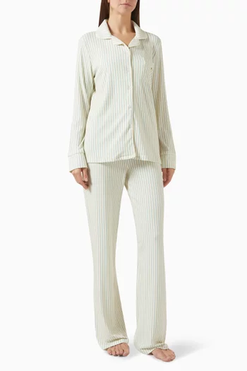 Stretch Long Pyjama Set in Cotton