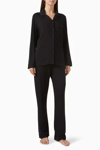 Stretch Long Pyjama Set in Cotton