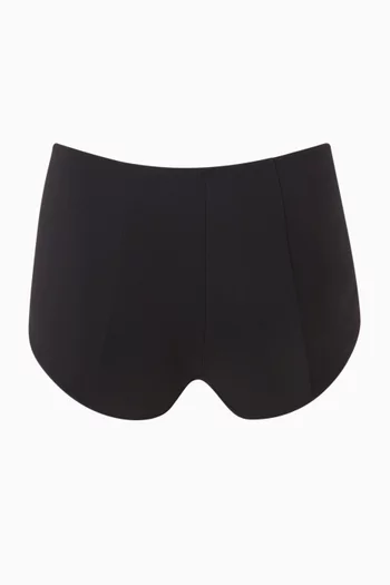 High-waist Bikini Bottoms in Stretch Nylon