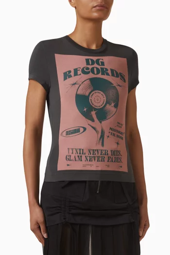 تي شيرت بطبعة قطن وجيرسيه