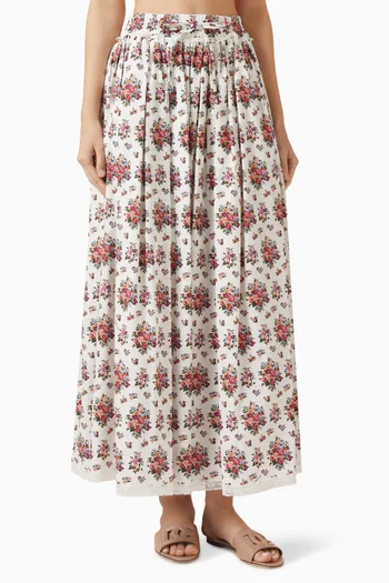 تنور بنقشة زهور صغيرة