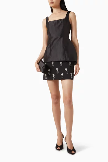 The Ultimate Muse Crystal-embellished Mini Skirt