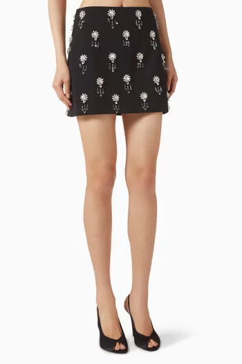 The Ultimate Muse Crystal-embellished Mini Skirt