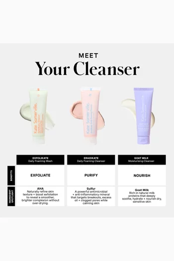 مجموعة غسول بورفيكت سكين ايديت بحجم مناسب للسفر، 3 قطع