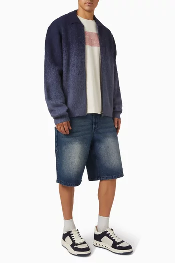 سترة بسحّاب في الاتجاهين نسيج موهير