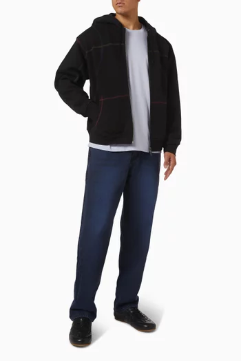 Court Zip Hoodie in Cotton-fleece