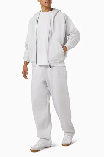 بنطال رياضي بشعار الماركة بخط يدوي صوف قطني