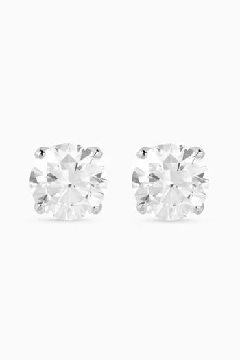 Diamond Studs in 18kt White Gold