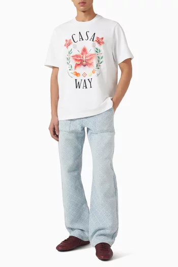 Casa Way Orchid T-shirt in Cotton