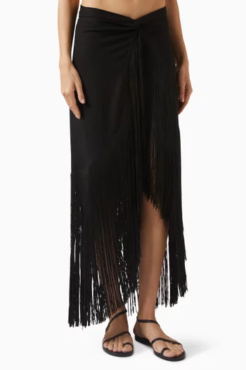 تنورة اوفيليا طويلة مزيج كتان