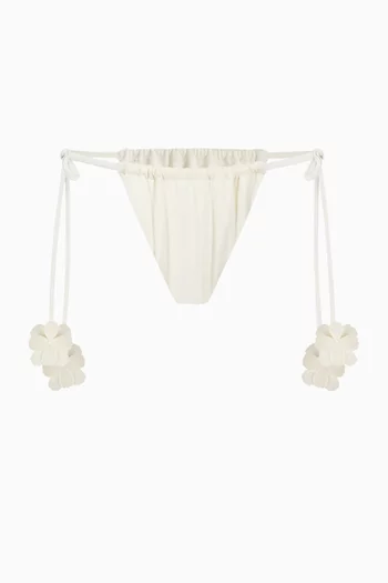 قطعة بيكيني سفلية فيديريكا بأربطة رفيعة نايلون مطاطي