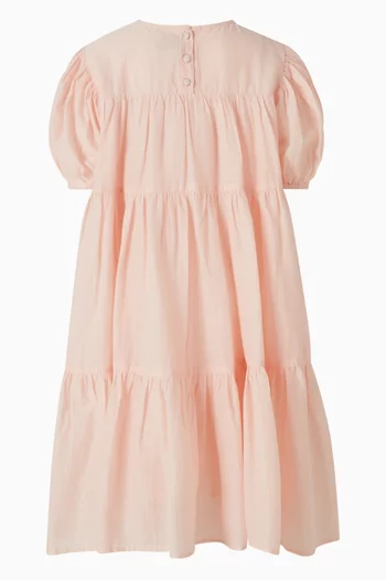 Embroidered Tiered Dress