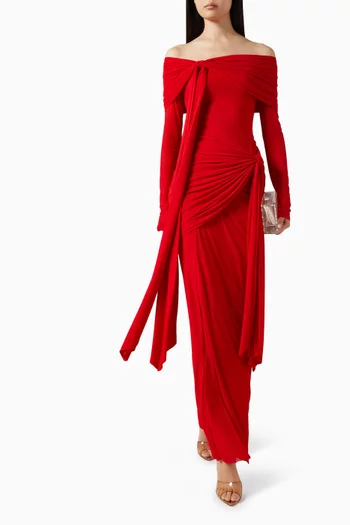 فستان هيلويز بأكتاف مكشوفة ليكرا مالاي