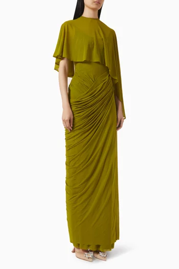 فستان سهرة ديفون ليكرا مالاي وقماش شبكي