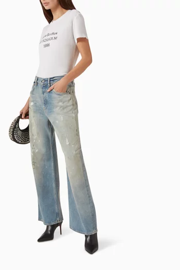 بنطال جينز اف 2021 بقصة عادية دينم