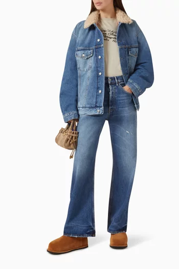 جاكيت روبرت بتصميم مبطن دينم