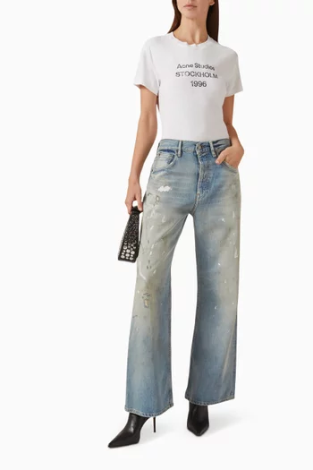 Logo T-shirt in Cotton & Hemp