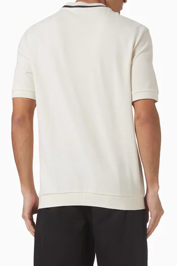 Crew Neck T-shirt in Cotton Piqué