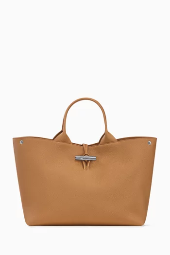 Large Le Roseau Tote Bag in Cowhide Leather