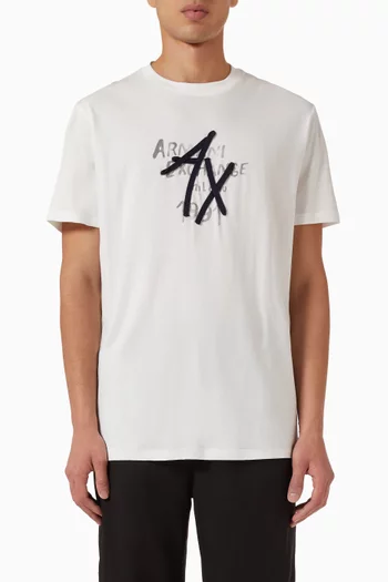 AX Logo T-shirt in Cotton