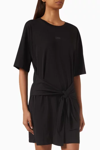 Tie-waist Mini Dress