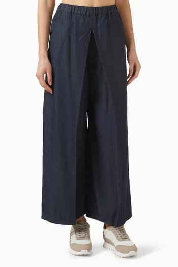 White Edition Wide-leg Pants