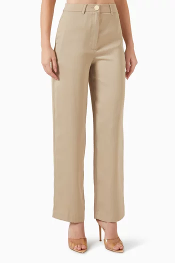 بنطال بقصة ساق مستقيمة