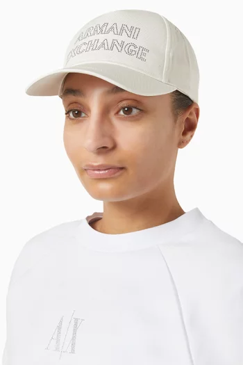 Embellished AX Logo Cap