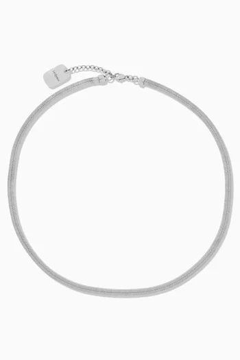 قلادة بسلسلة بنقشة هيرنج بون نحاس