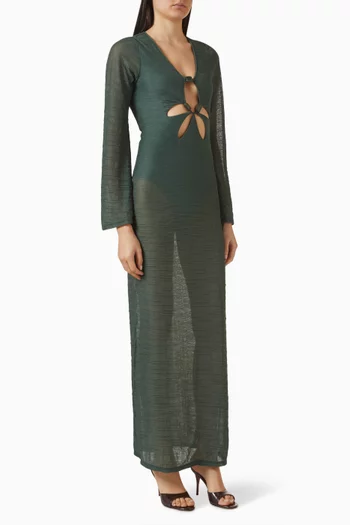 فستان دالي بفتحة