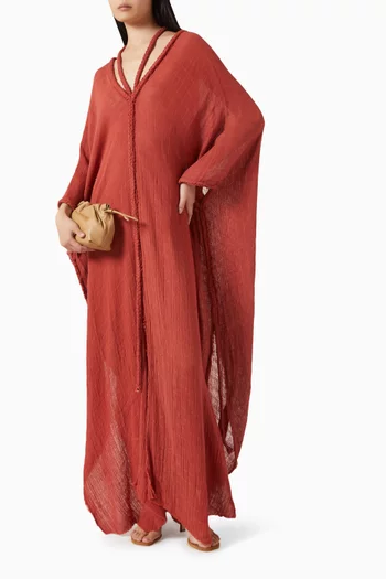 Helena Kaftan Gown in Cotton