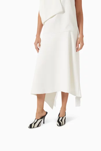 حذاء مفتوح كولت بكعب 100 مم شمواه جلد عجل بنقشة زيبرا