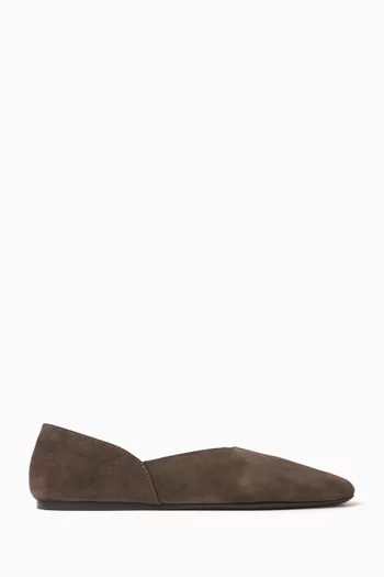 Jane Ballet Flats in Suede