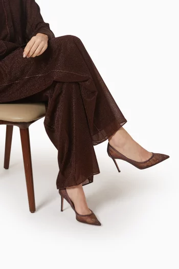 Supernova 85 Pumps in Mesh & Satin