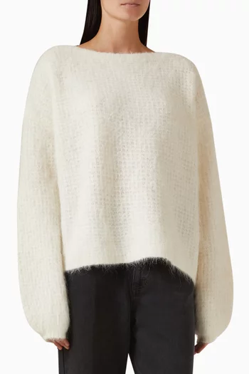 Alyssa Boatneck Sweater in Alpaca Blend