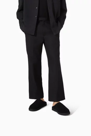 حذاء كلاسيكي سهل الارتداء مفتوح من الخلف شمواه