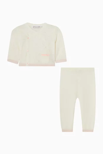 Laurina Buttoned Set in Cotton