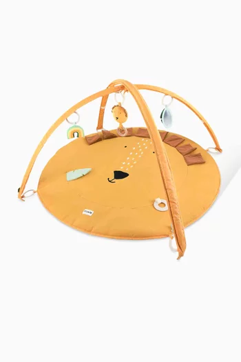 سجادة لعب على شكل أسد بقوسين متقاطعين