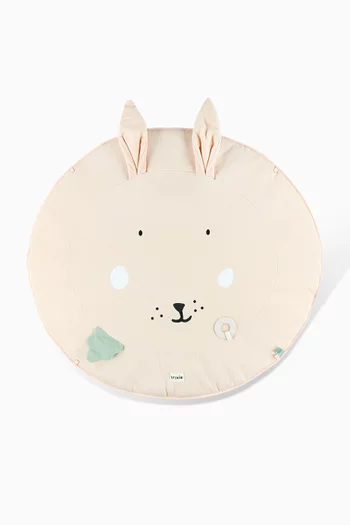 سجادة لعب على شكل أرنب بقوسين متقاطعين