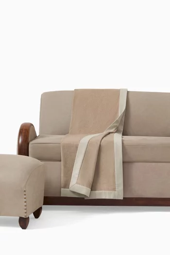 غطاء بحواف بلون مغاير كشمير