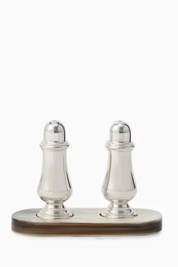 Salt & Pepper Set in Silver-plated Steel