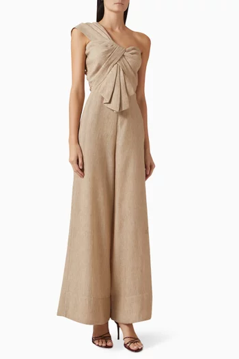 Eden Wide-leg Jumpsuit in Gauze