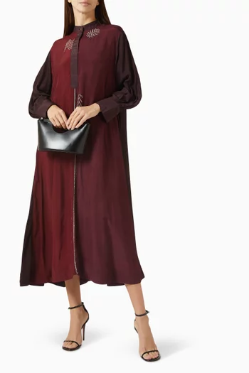 Embroidered Midi Dress