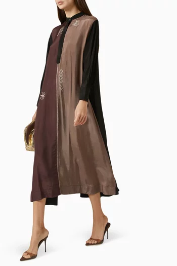 Embroidered Midi Dress