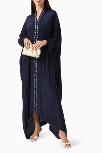 Embroidered-trim Kaftan