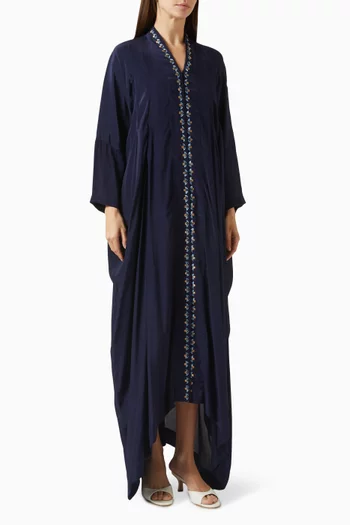 Embroidered-trim Kaftan