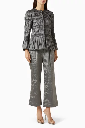 Ruched Shirt & Pants Set