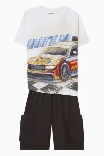 تي شيرت بطبعة كرة سلة وشخصية رودني