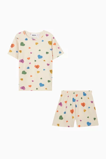 طقم بيجاما لوفيس بأكمام قصيرة